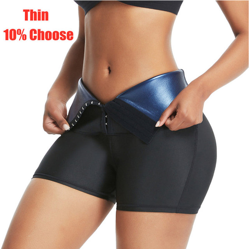 Sweat Sauna Pants Body Shaper Weight Loss Slimming Pants Waist Trainer Shapewear Tummy Hot Thermo Sweat Leggings Fitness Workout