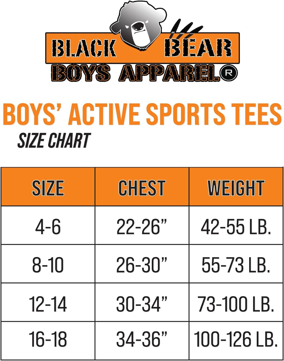 Boys’ Athletic T-Shirt – 4 Pack Active Performance Dry-Fit Sports Tee (4-18)